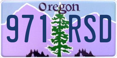 OR license plate 971RSD