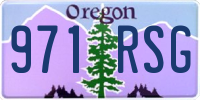 OR license plate 971RSG