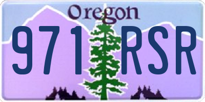 OR license plate 971RSR