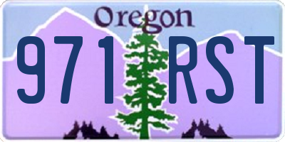 OR license plate 971RST