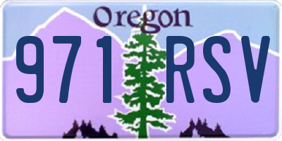 OR license plate 971RSV