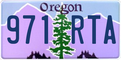 OR license plate 971RTA