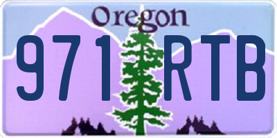 OR license plate 971RTB