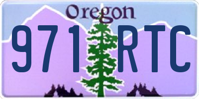 OR license plate 971RTC