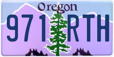 OR license plate 971RTH