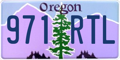 OR license plate 971RTL