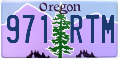 OR license plate 971RTM