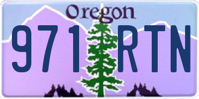 OR license plate 971RTN