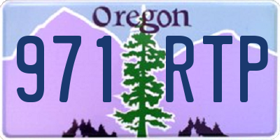 OR license plate 971RTP