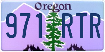 OR license plate 971RTR
