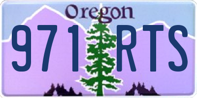 OR license plate 971RTS