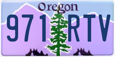 OR license plate 971RTV
