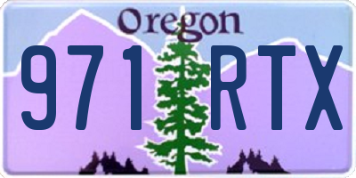 OR license plate 971RTX
