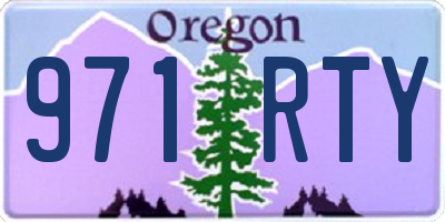 OR license plate 971RTY