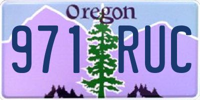 OR license plate 971RUC