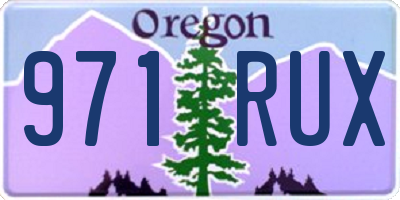 OR license plate 971RUX