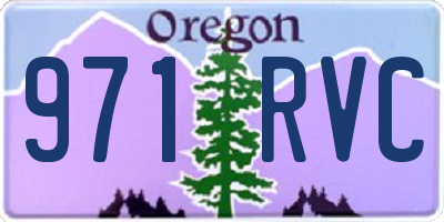 OR license plate 971RVC