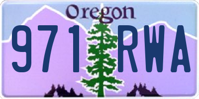 OR license plate 971RWA