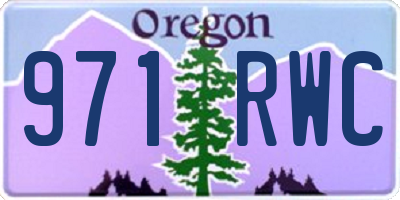 OR license plate 971RWC