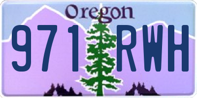 OR license plate 971RWH