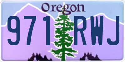 OR license plate 971RWJ