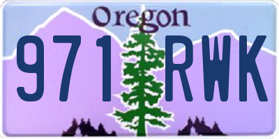OR license plate 971RWK