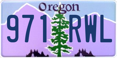 OR license plate 971RWL