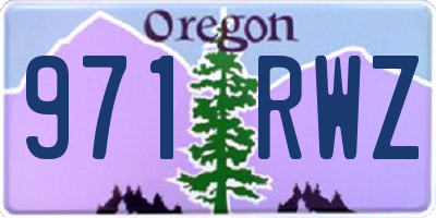 OR license plate 971RWZ