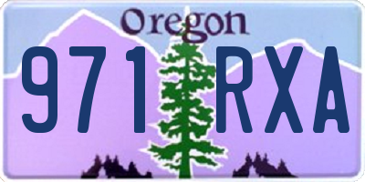 OR license plate 971RXA