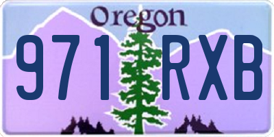 OR license plate 971RXB