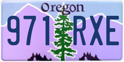 OR license plate 971RXE