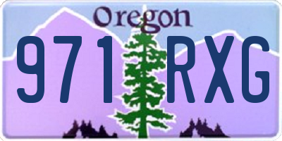 OR license plate 971RXG