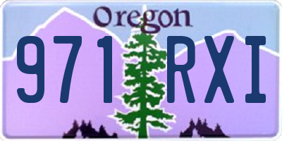 OR license plate 971RXI