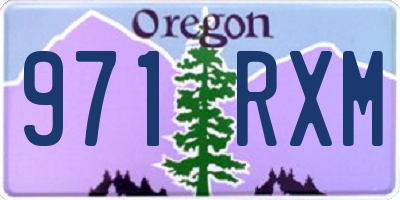 OR license plate 971RXM