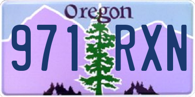 OR license plate 971RXN