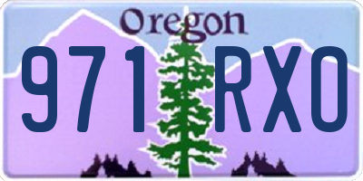 OR license plate 971RXO