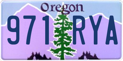 OR license plate 971RYA