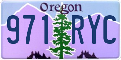 OR license plate 971RYC