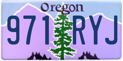 OR license plate 971RYJ