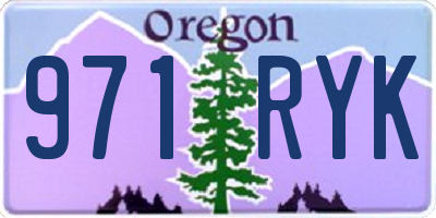 OR license plate 971RYK