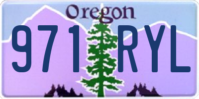 OR license plate 971RYL