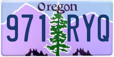 OR license plate 971RYQ