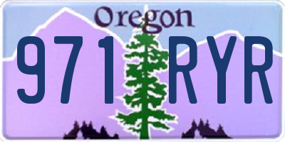 OR license plate 971RYR