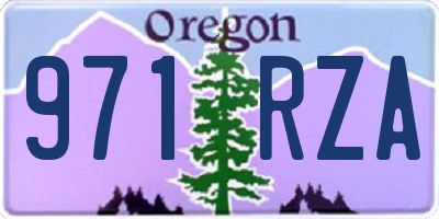 OR license plate 971RZA