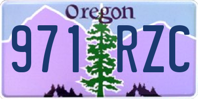 OR license plate 971RZC