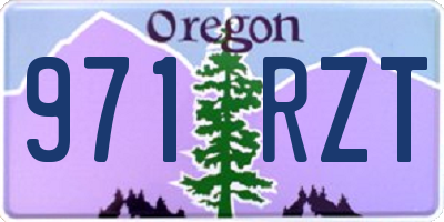OR license plate 971RZT