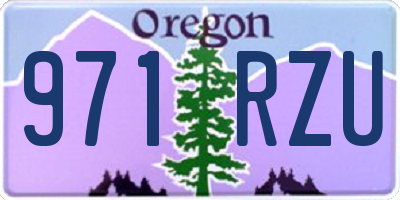 OR license plate 971RZU