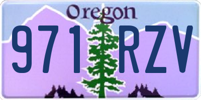OR license plate 971RZV