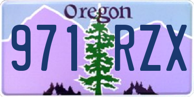 OR license plate 971RZX