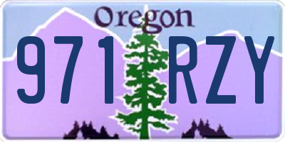 OR license plate 971RZY